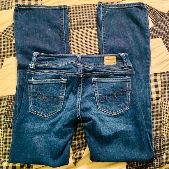 Two American Eagle Slim Boot Jeans Size0 - Picture 5 of 8